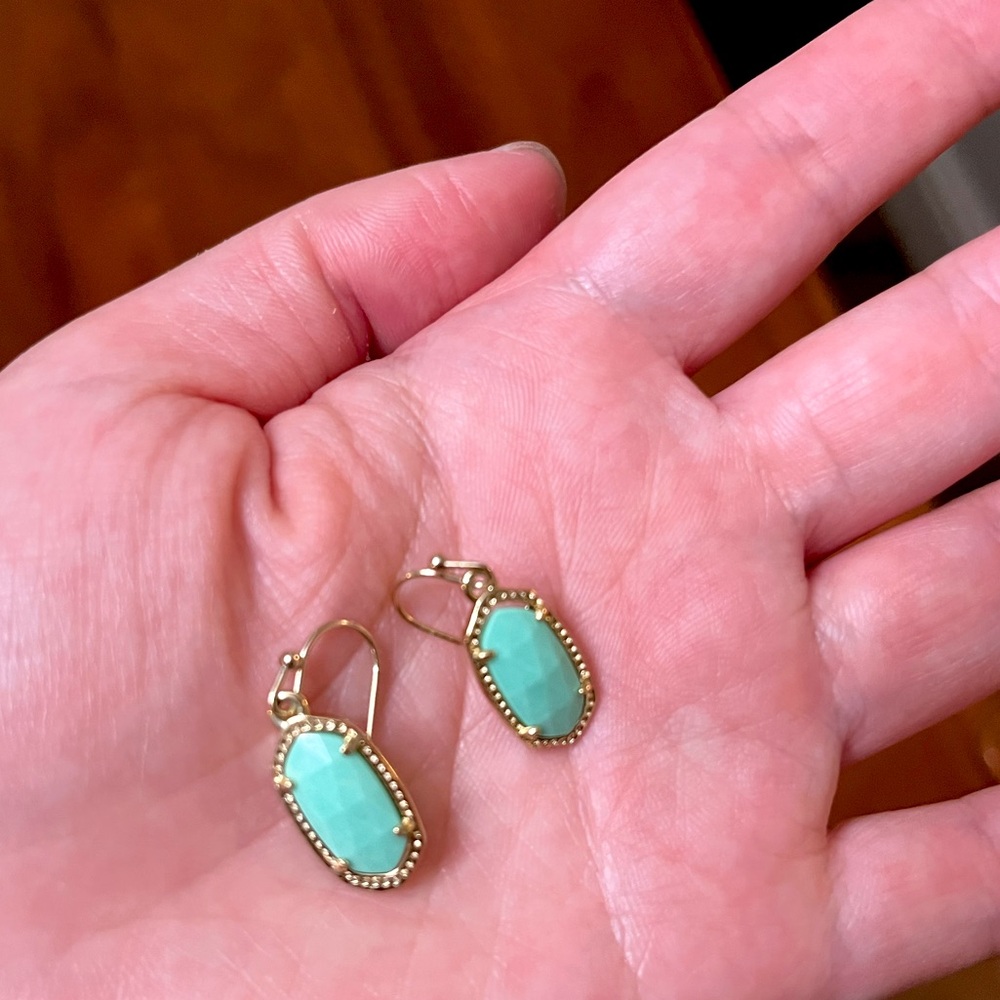 KENDRA SCOTT turquoise drop earrings